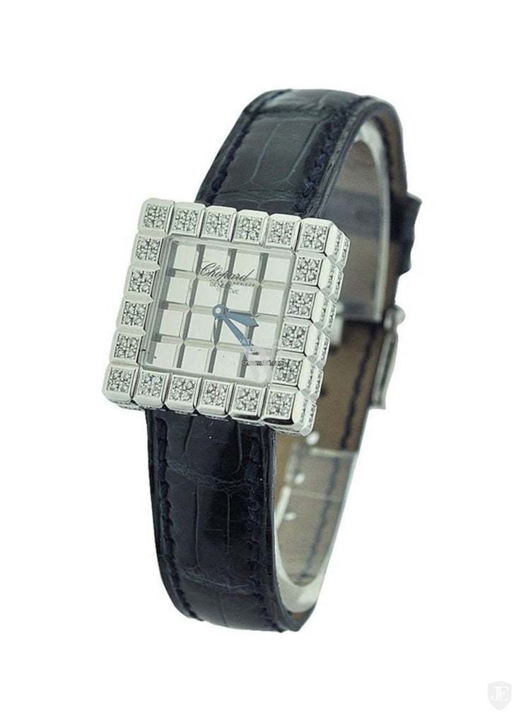 Chopard Ice Cube Mirror Dial Square Ladies Quartz Watch 136815-1001 - Elegant Women's Luxury Timepiece for Business, Party & Special Occasions