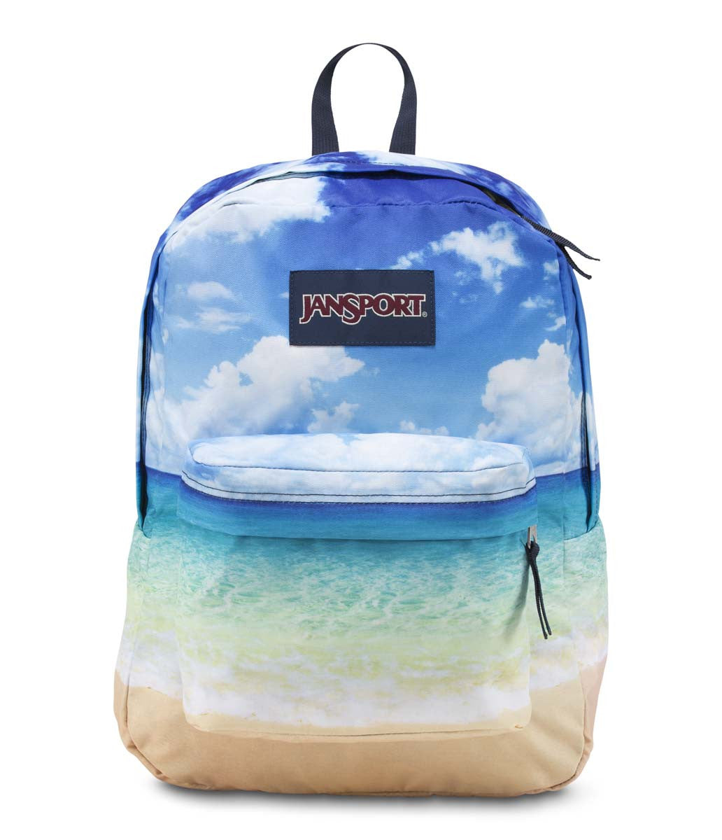 JANSPORT High Stakes Backpack - Durable Laptop Backpack for School & Travel, Multi Tropical Island Print - Perfect for College Students, Work Commute & Outdoor Adventures
