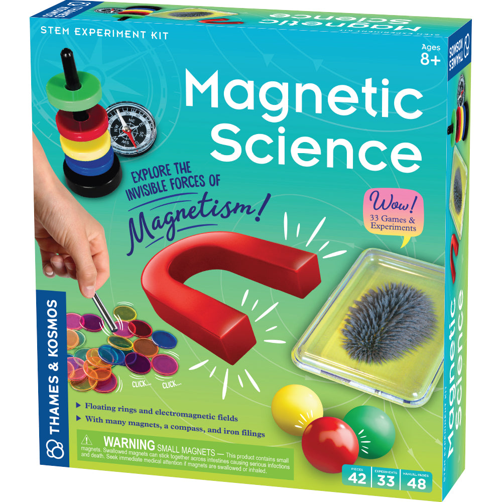 Magnetic Science Kit for Kids - STEM Educational Toys with Magnets & Experiments for Learning Physics - Perfect for Classroom & Homeschool Science Projects