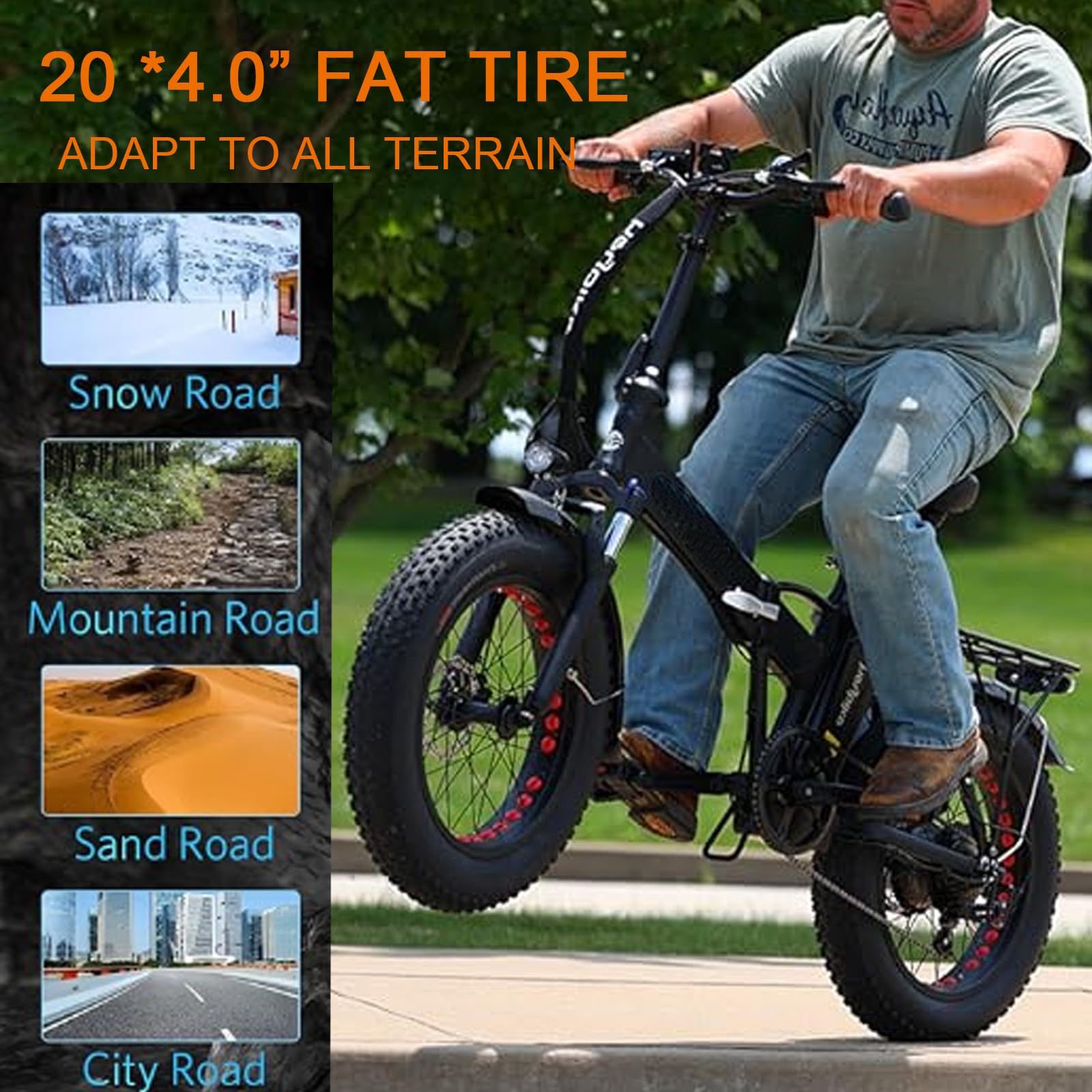 20x4 Fat Bike Tire Replacement Kit - 20x4.0 Inch Electric Bicycle Tires for Snow & Mountain E-Bikes - Includes Folding Fat Tire Tubes & Levers - Compatible with Wide Mountain & Snow Bike Tires - Perfect for Winter Commuting & Off-Road Adventures