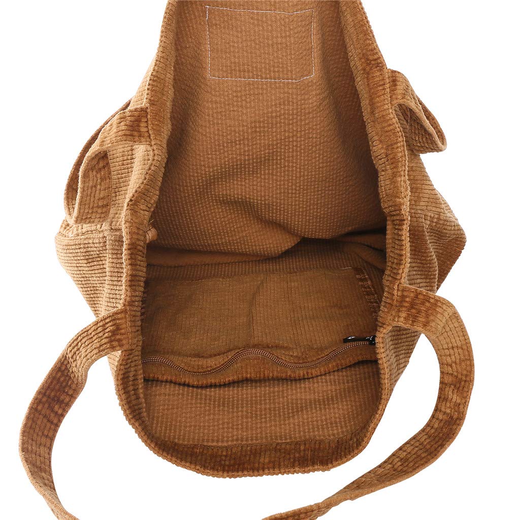 Stylish Women's Corduroy Hobo Shoulder Bag - Casual Tote & Shopper Handbag for Everyday Use, Work, and Travel