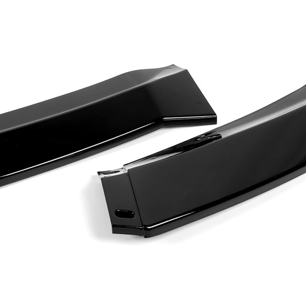 Q1-TECH Front Bumper Lip Spoiler for 2015-2022 Dodge Charger SE/RT/SXT/GT - Gloss Black STP-Style Body Kit Splitter | Enhanced Aerodynamics & Aggressive Styling for Street Racing & Car Shows
