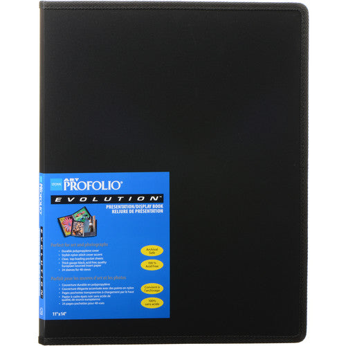 Itoya Art Profolio Evolution Presentation & Display Book 11x14 Inches - Professional Art Portfolio for Artists, Designers & Photographers - Perfect for Interviews, Exhibitions & Client Presentations