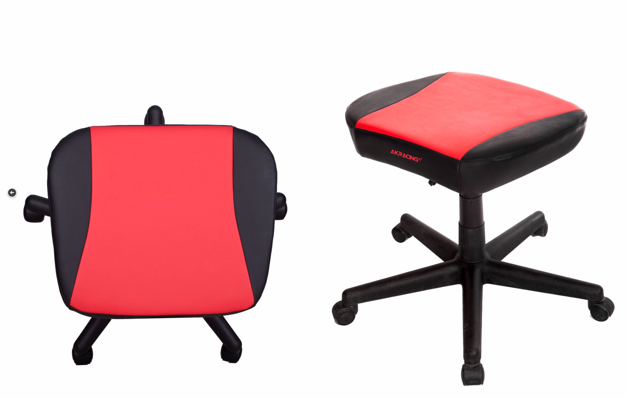 AK Racing Footrest - Adjustable Ergonomic Gaming Footrest with Non-Slip Base, Red - Perfect for Office Chairs, Gaming Setups & Home Workstations