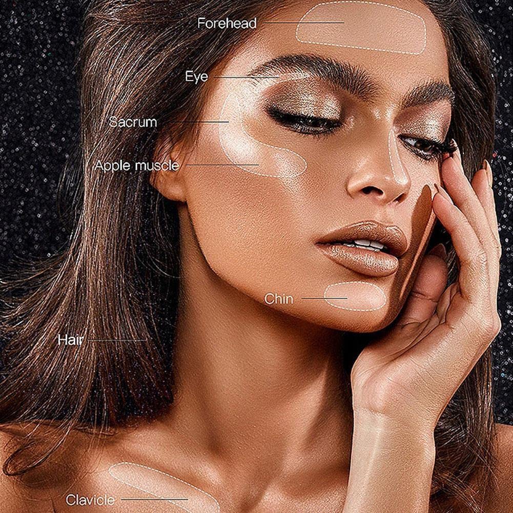 6 Color Fairy Dust Highlighter Powder - High Gloss Face & Body Shimmer with Sparkle for Makeup & Cosmetics | Perfect for Parties, Festivals & Special Occasions
