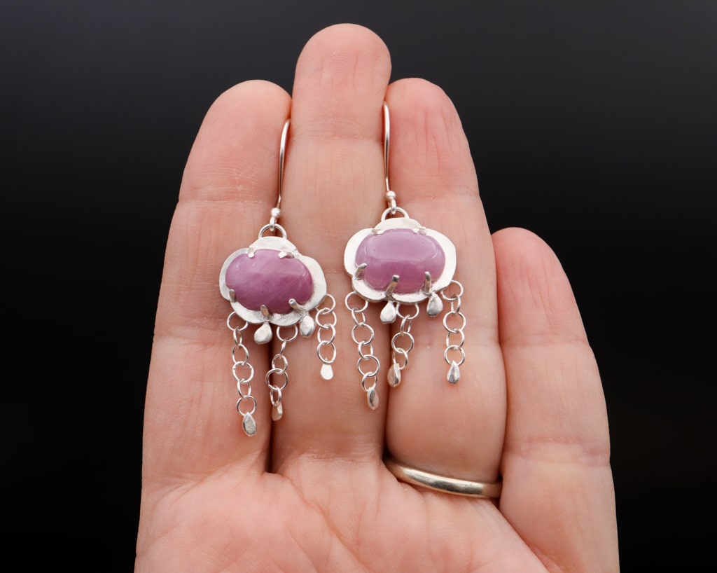 Elegant Sapphire Little Raincloud Dangle Earrings - Perfect for Women's Daily Wear, Parties & Special Occasions