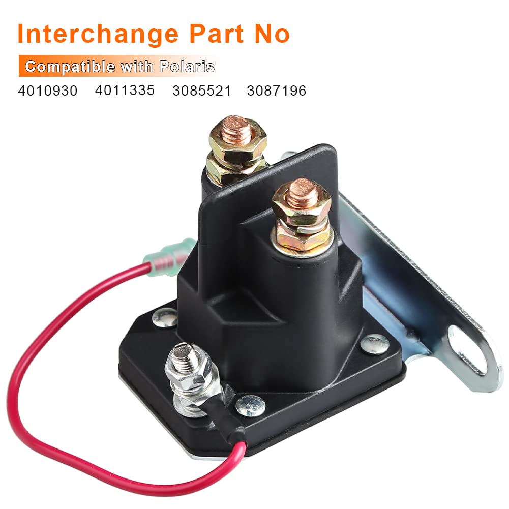 Polaris Sportsman 500 400 HO Magnum 330 Starter Solenoid Relay Replacement (2002-2005) - Waterwich OEM Compatible Part for ATV & Off-Road Vehicle Repair