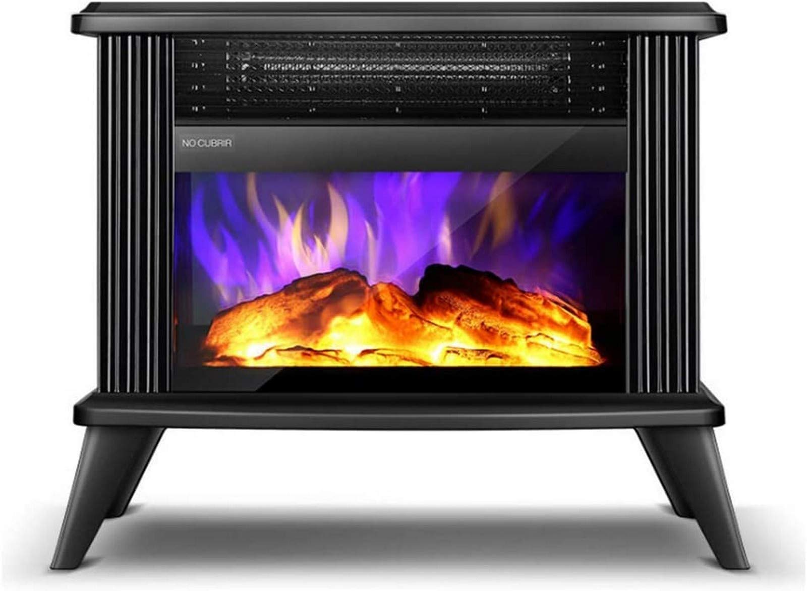 2000W Freestanding Electric Fireplace Heater with Overheat Protection - Adjustable Temperature Indoor Electric Stove for Home & Office - Black, White & Gray Options - Perfect for Living Rooms, Bedrooms & Winter Heating