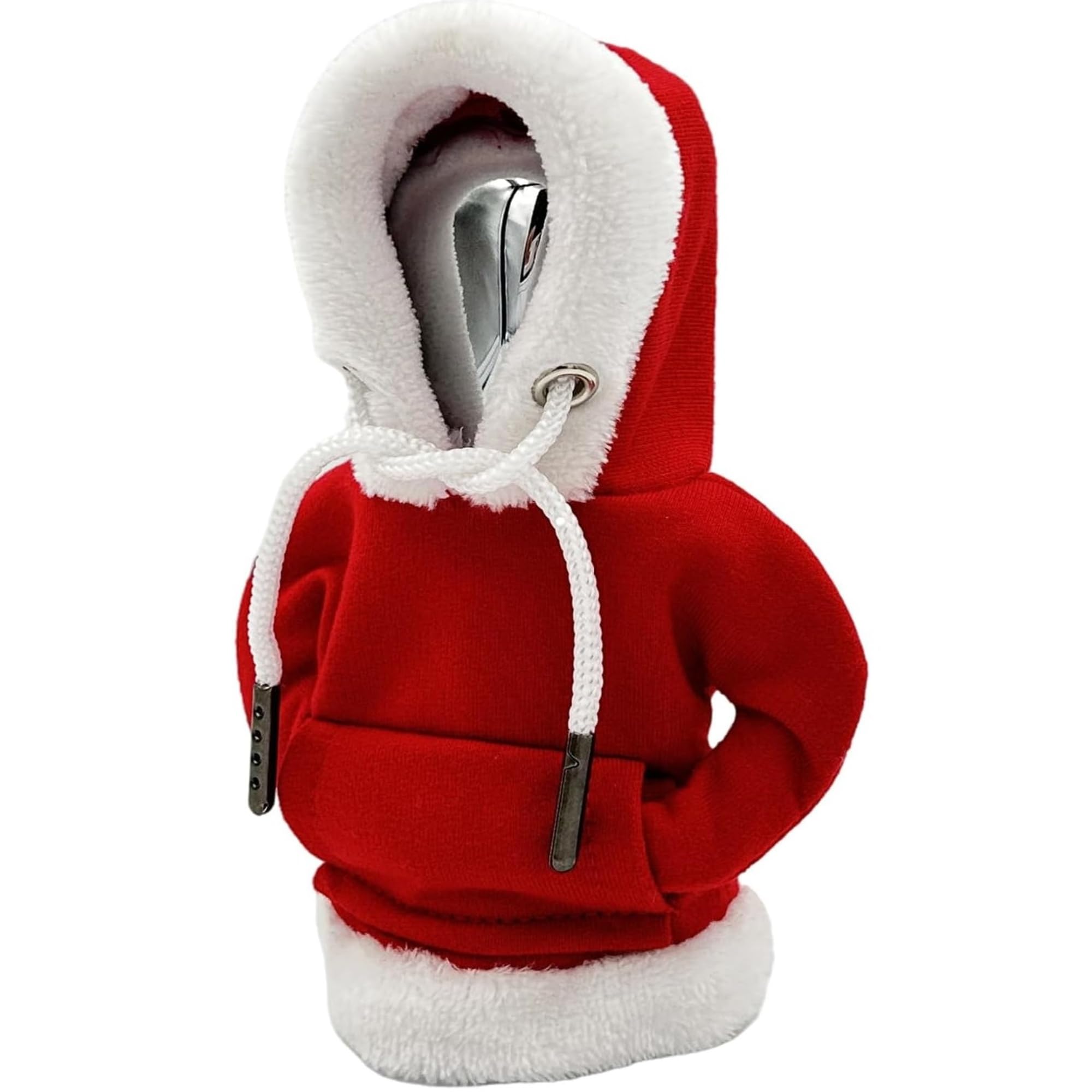 Funny Christmas Universal Car Gear Shift Hoodie & Knob Cover - Car Interior Accessories & Decorations for Festive Driving