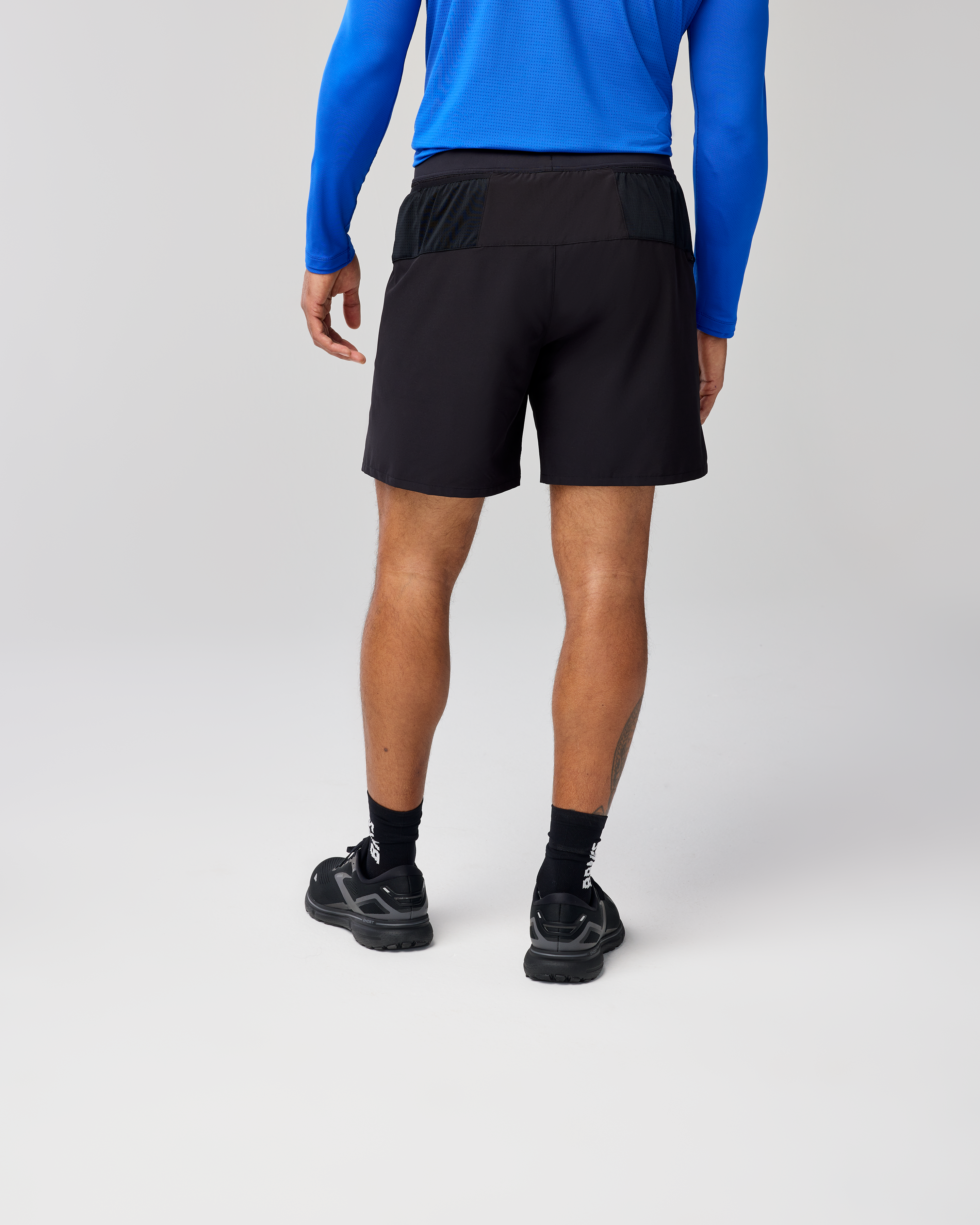 Men's Journey 7 2-in-1 Running Shorts with Liner - Black | Comfortable Workout & Gym Shorts for Jogging, Training & Outdoor Activities