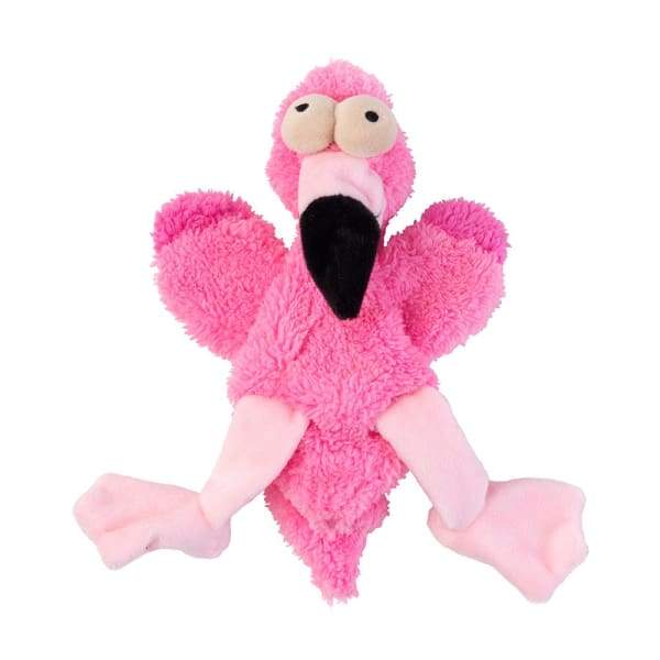 Fuzzyard Flat Out Nasties Flo the Flamingo Dog Toy - Durable Chew Toy for Aggressive Chewers, Interactive Play & Training - Perfect for Indoor & Outdoor Fun with Your Pet