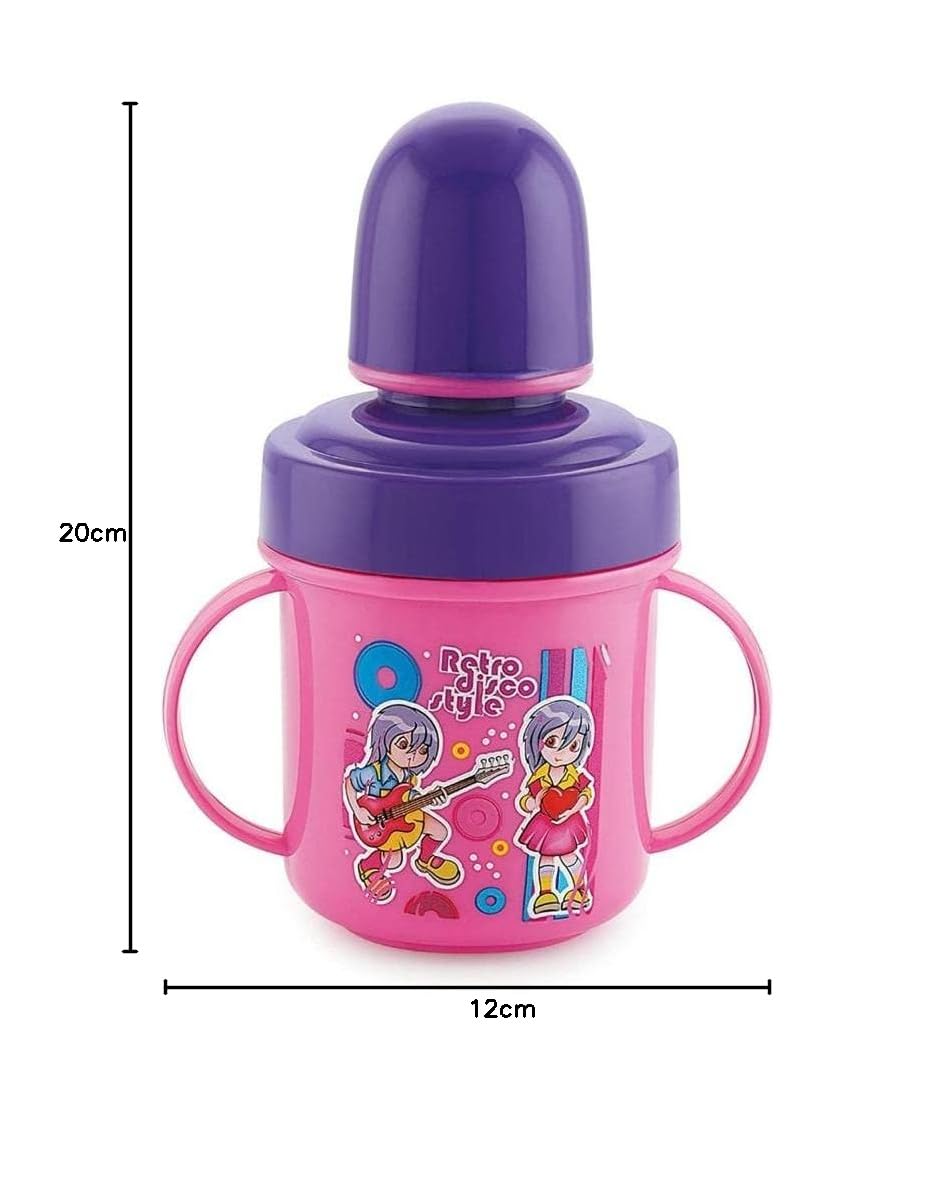 LD LUCIDO DECORE Stainless Steel Baby Sippy Cup with Spout - 320ml Leak-Proof Toddler Cup for Boys & Girls Ages 3-18 Months - Ideal for On-the-Go, Daycare & Travel