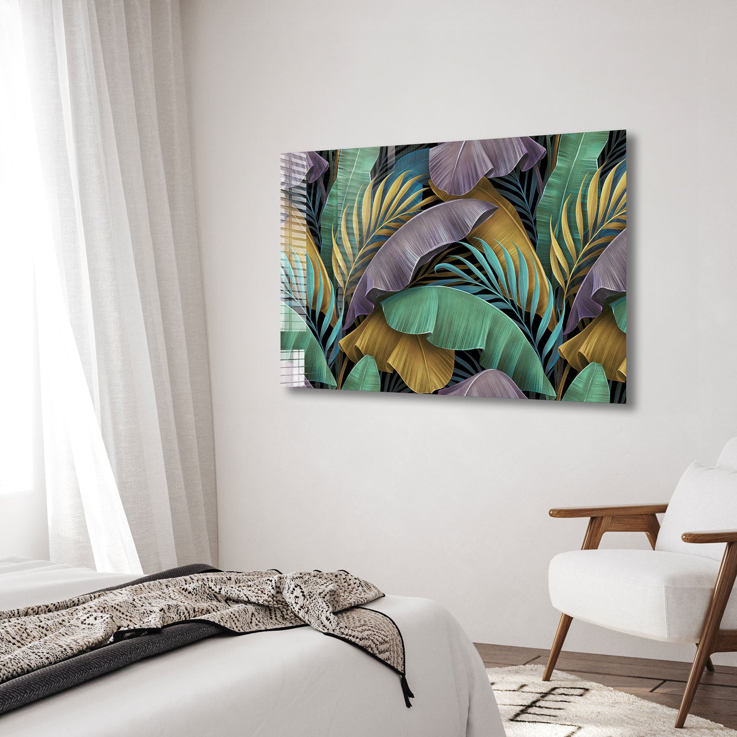 Vibrant Tropical Leaves for Home Decor - Perfect for Wall Art, Party Backdrops & Boho Room Aesthetics