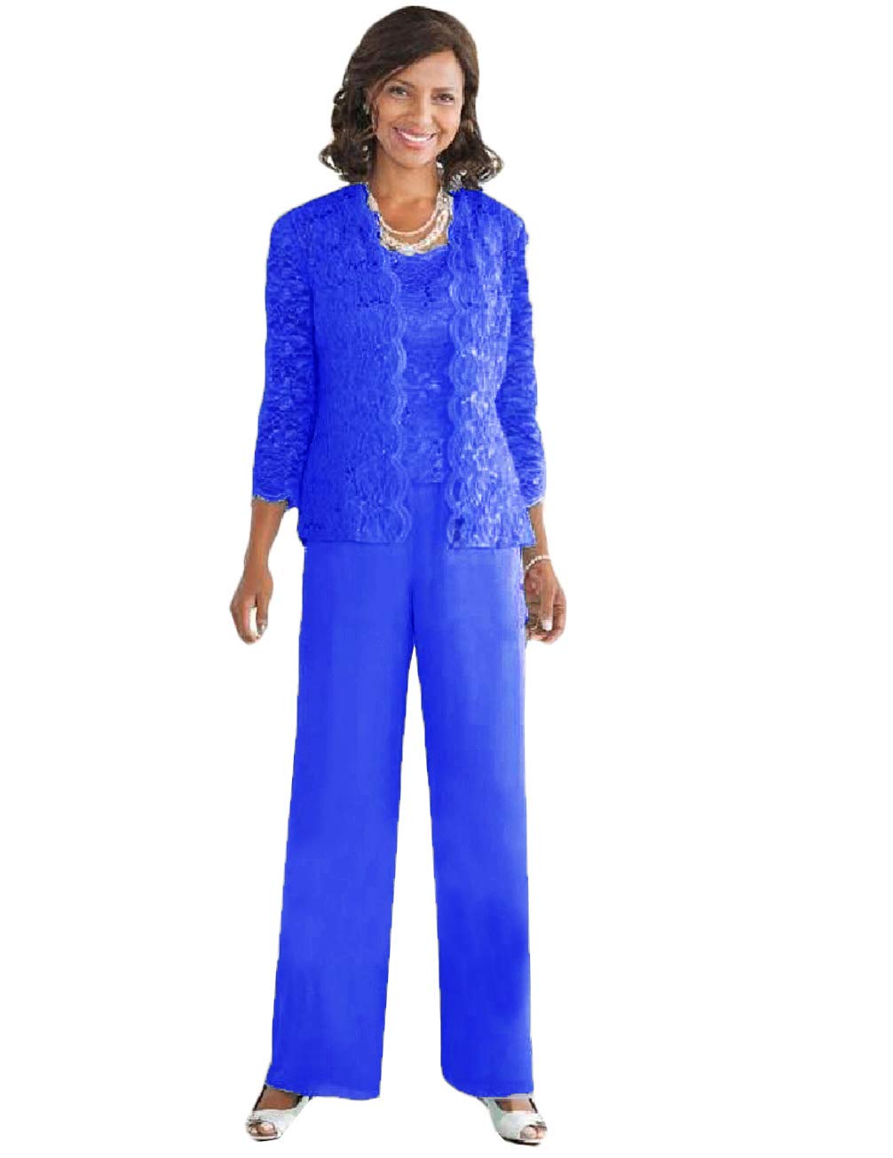 Vintage Lace Mother of The Bride Pant Suit - Plus Size Women's Evening Dress for Wedding Guest Party & Formal Occasions | Xixi House 2023 Collection