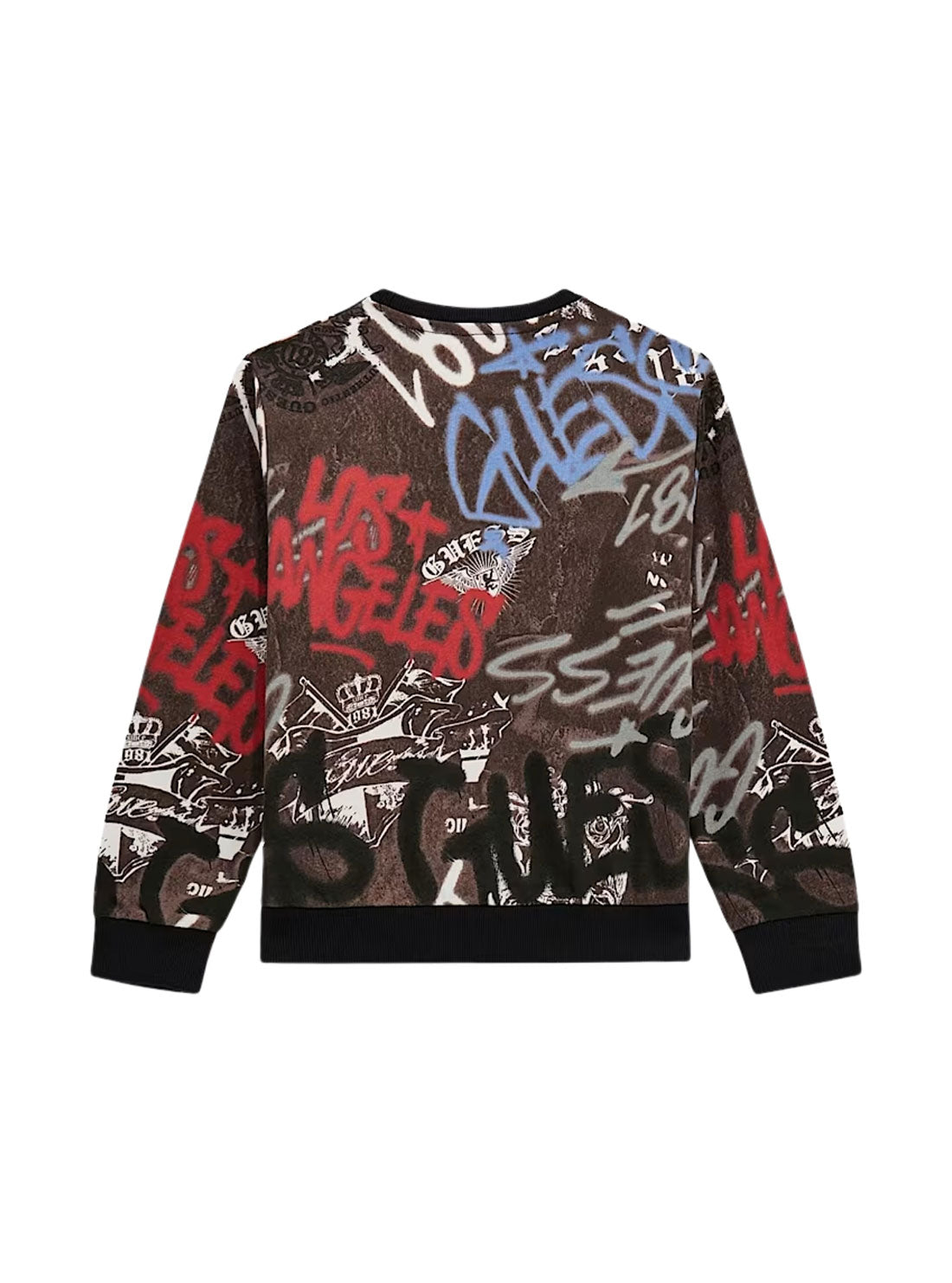 Graffiti Print Long Sleeve Active Top for Girls (Ages 7-16) - Perfect for Sports, Dance & Casual Wear