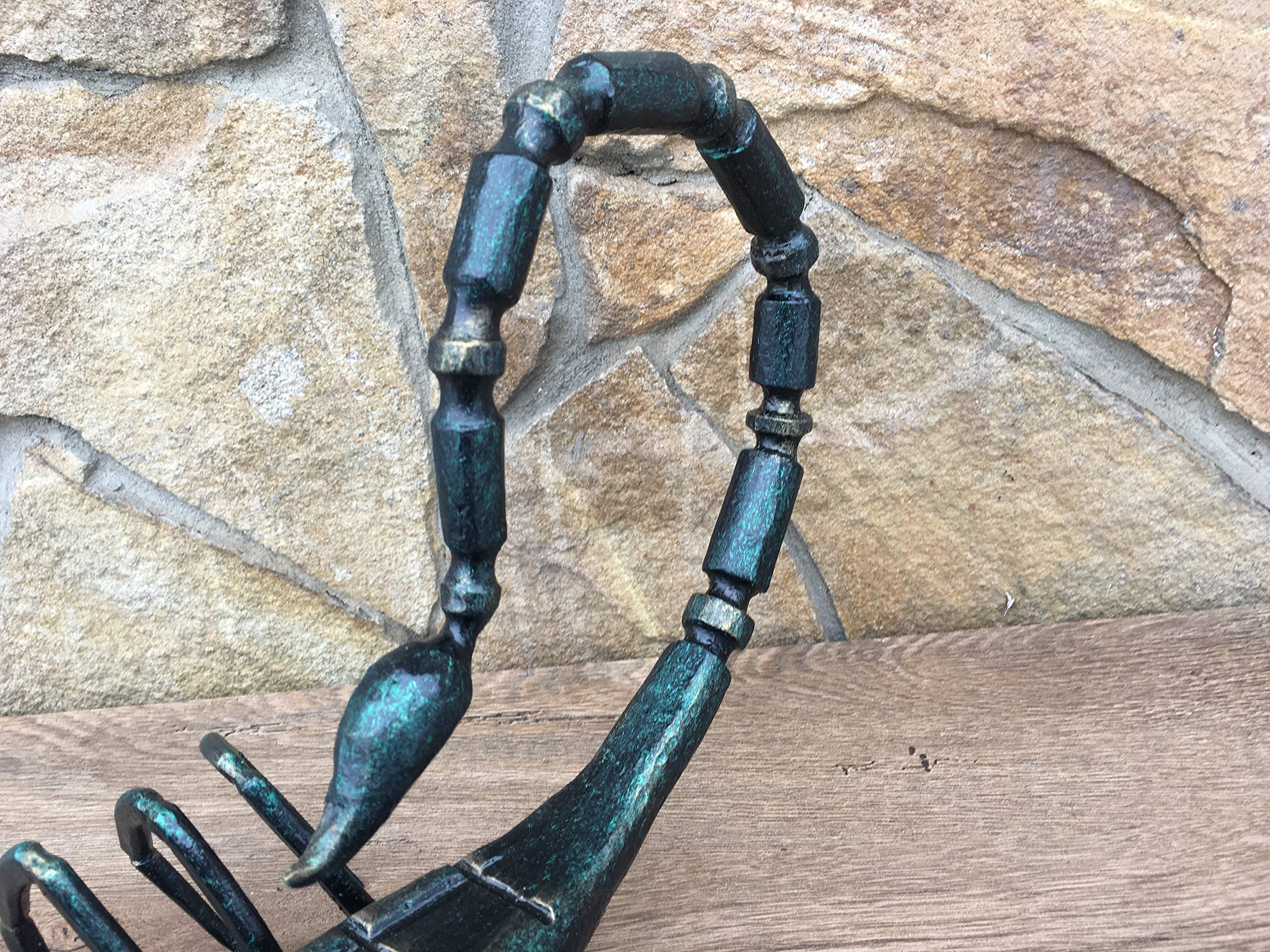 Hand Forged Metal Scorpion Sculpture - Unique Blacksmith Artwork, Hand Hammered Figurine for Home Decor, Office Display, or Gift Idea
