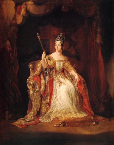 Queen Victoria Portrait Print by George Hayter - High-Quality Paper Reproduction Art for Home Decor & Gifts | Victorian Era Wall Art, Office Decor, Historical Collectible
