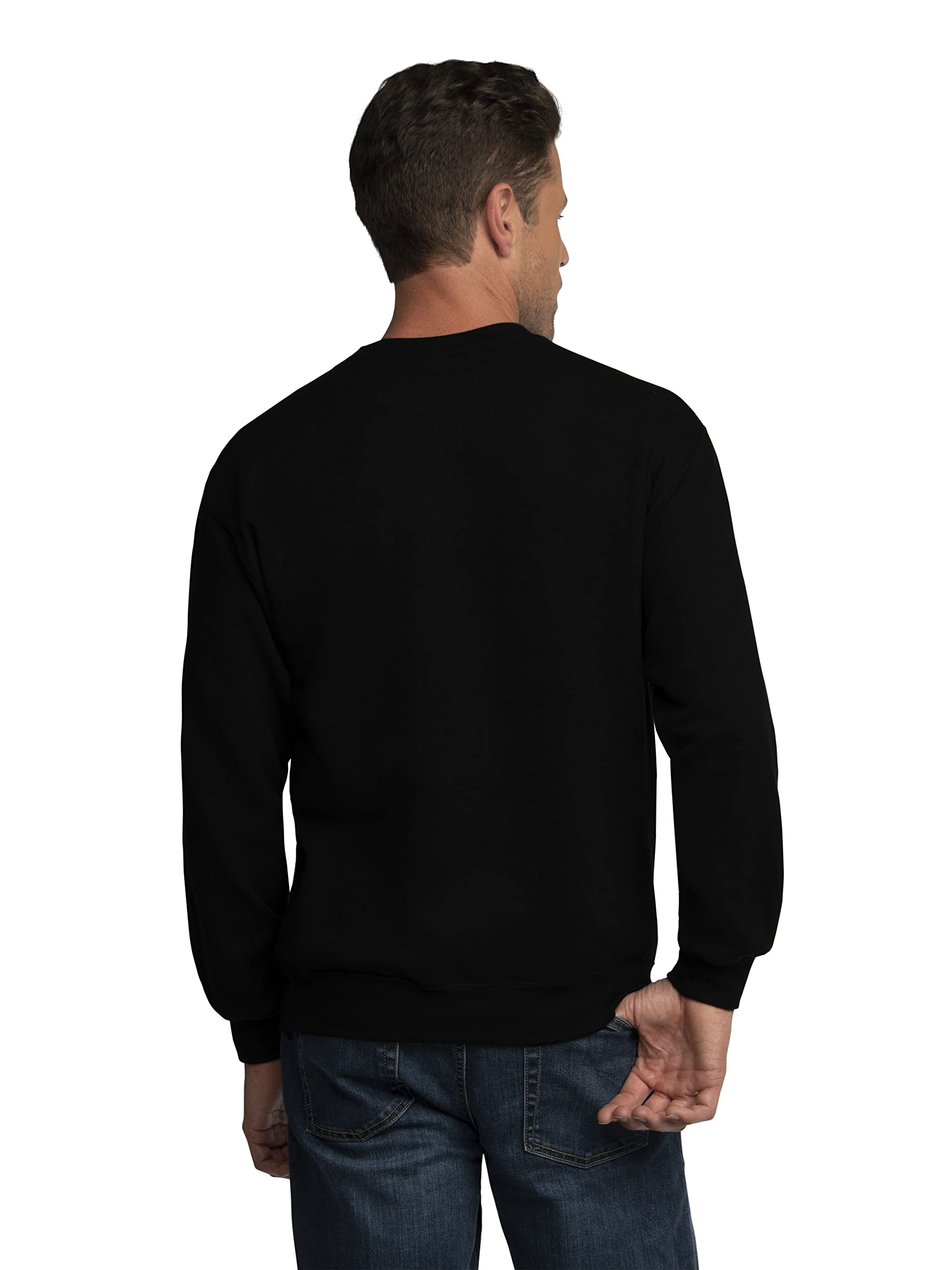 Fruit of the Loom Men's Moisture Wicking Eversoft Fleece Sweatshirt - Soft Comfort Pullover for Casual Wear, Gym & Outdoor Activities