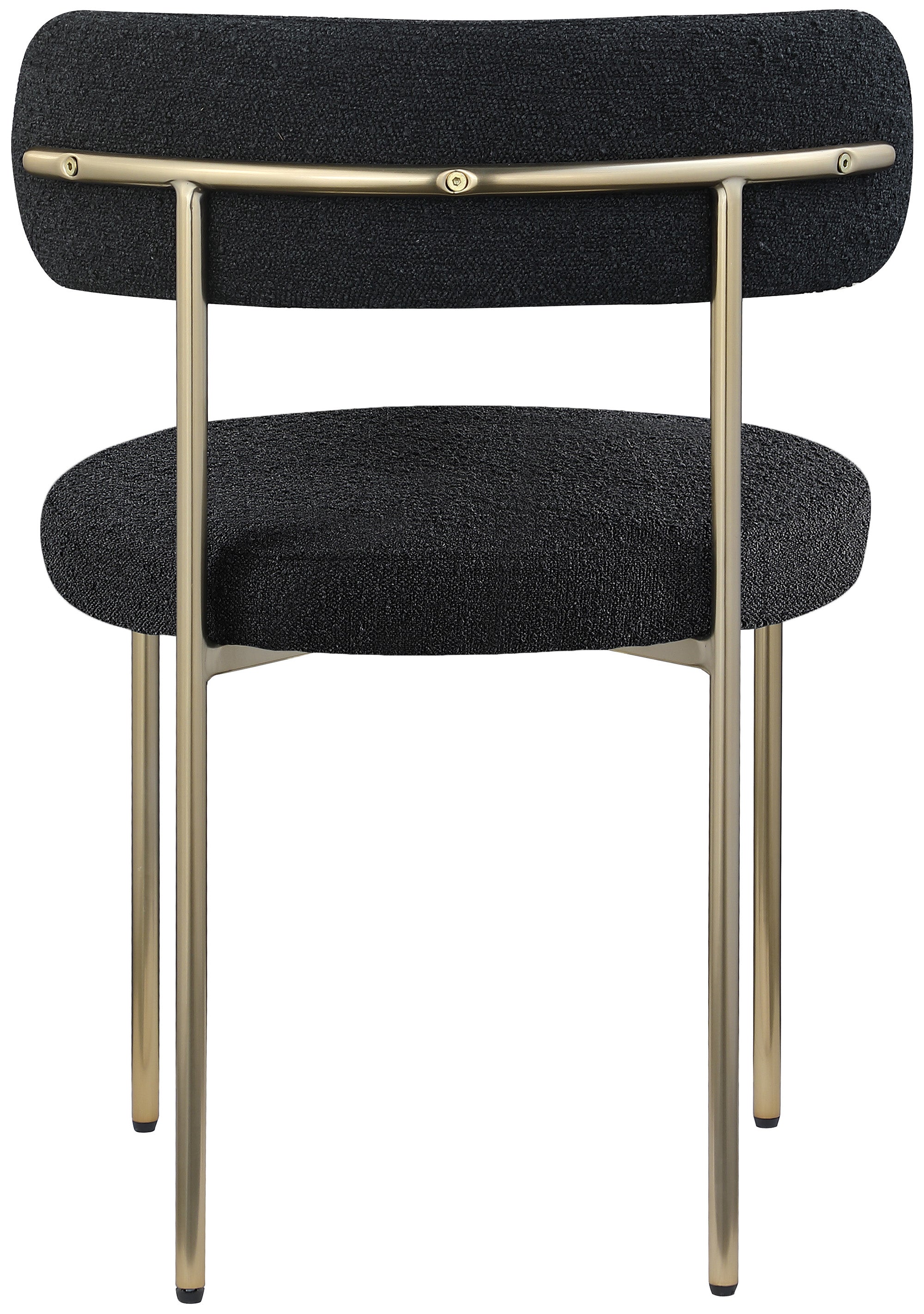 Luxury Boucle Fabric Dining Chair - Modern Upholstered Accent Chair for Kitchen, Dining Room & Office - Soft & Comfortable Mid Century Design - Perfect for Home Decor & Entertaining