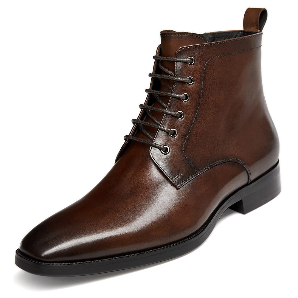 GIFENNSE Men's Chukka Boots - Premium Leather Dress Boots & Oxford Chelsea Boots for Men | Stylish & Comfortable for Office, Casual & Formal Occasions