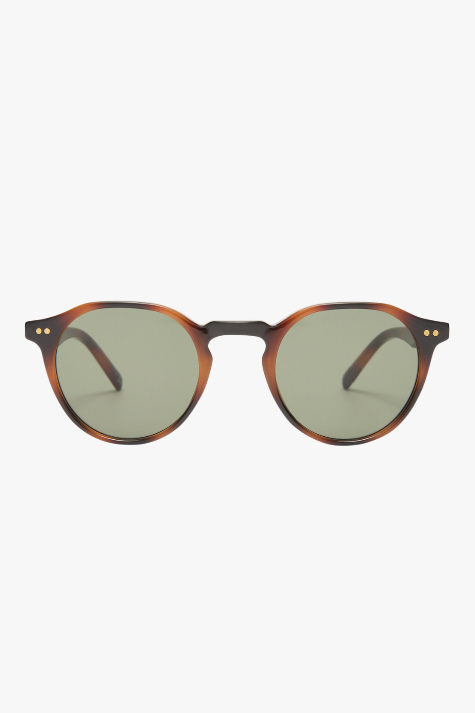 Galavant Tort Round Green Mono Lens Sunglasses for Men & Women - Retro Vintage Style UV Protection Shades for Driving, Beach, and Outdoor Activities