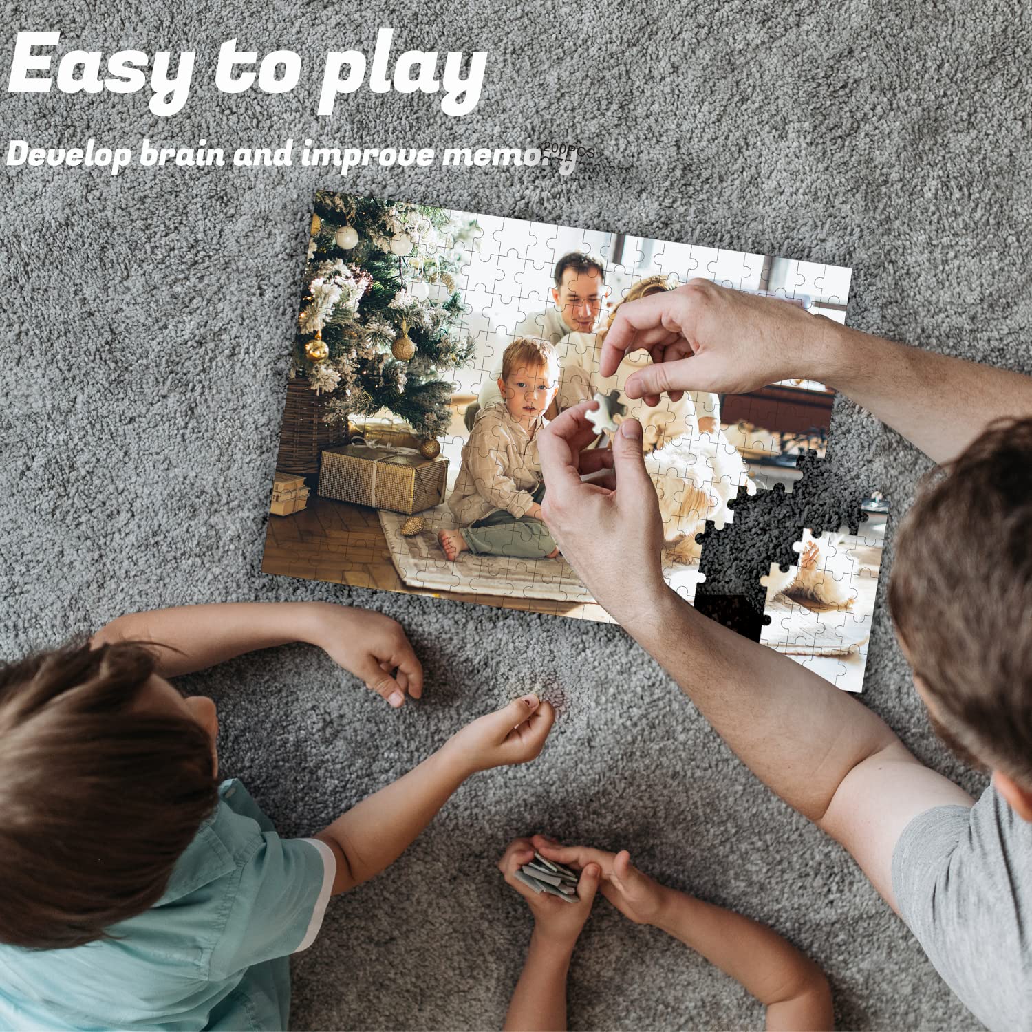 Custom Photo Puzzle for Kids & Adults | Personalized Picture Puzzle Gift | 35 to 2000 Pieces (15x10cm to 100x70cm) | Perfect for Family Gifts, Birthday Presents & Home Decor