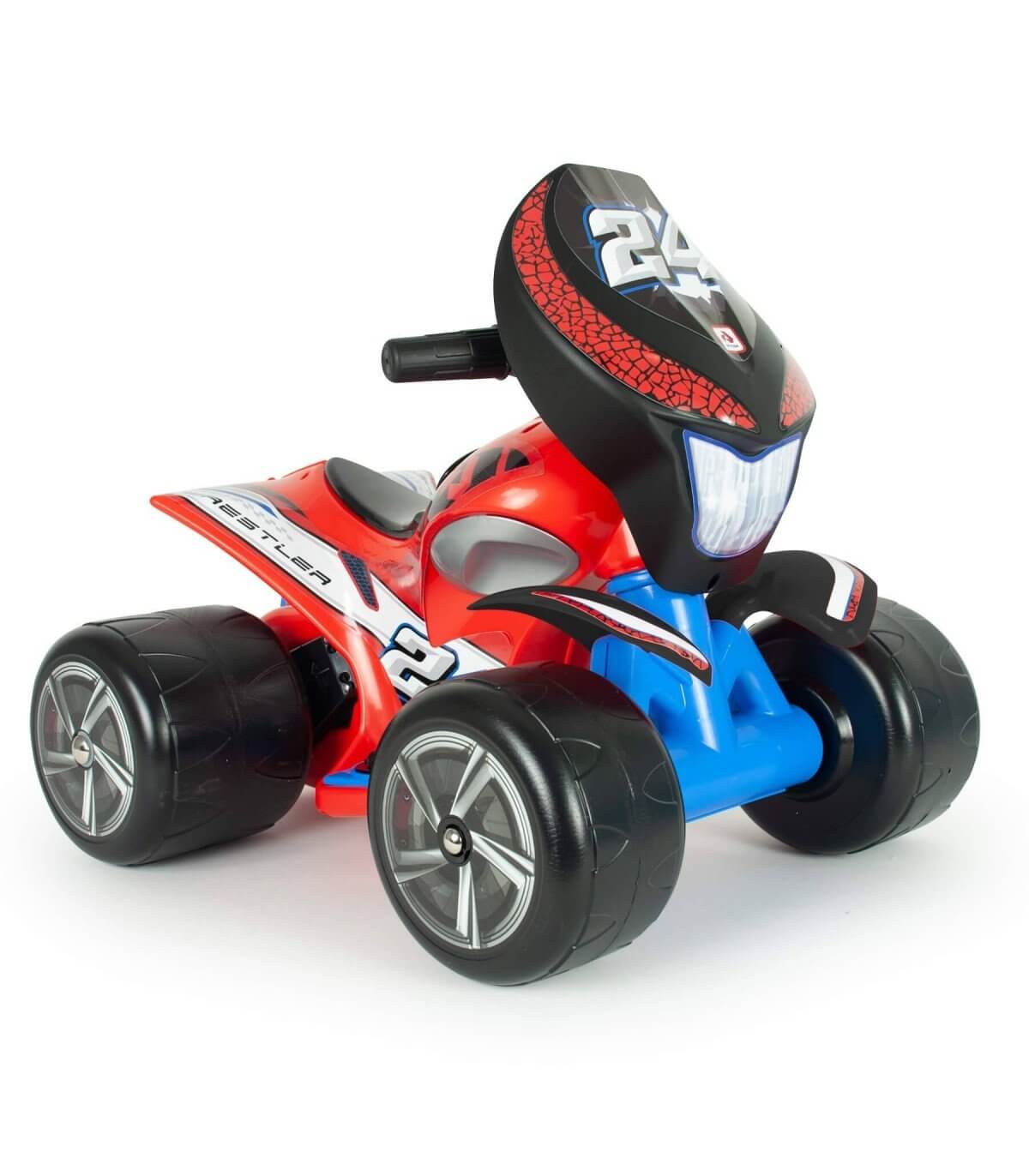 KidsVIP 6V Battery-Powered Electric ATV Ride-On Toy for Kids - Quad Wrestler Edition by Injusa | Outdoor Play, Birthday Gift & Backyard Adventure Vehicle