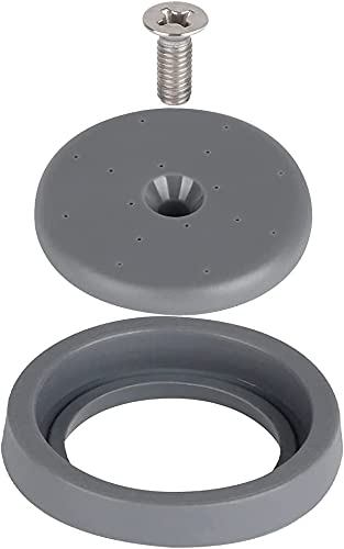 TBER Grey Pre-Rinse Spray Valve Repair Kit - Replacement Parts for Commercial Kitchen Sink Sprayer, Spray Face Bumper & Screw (Grey) | Durable Fix for Restaurant, Cafe & Food Service Sinks