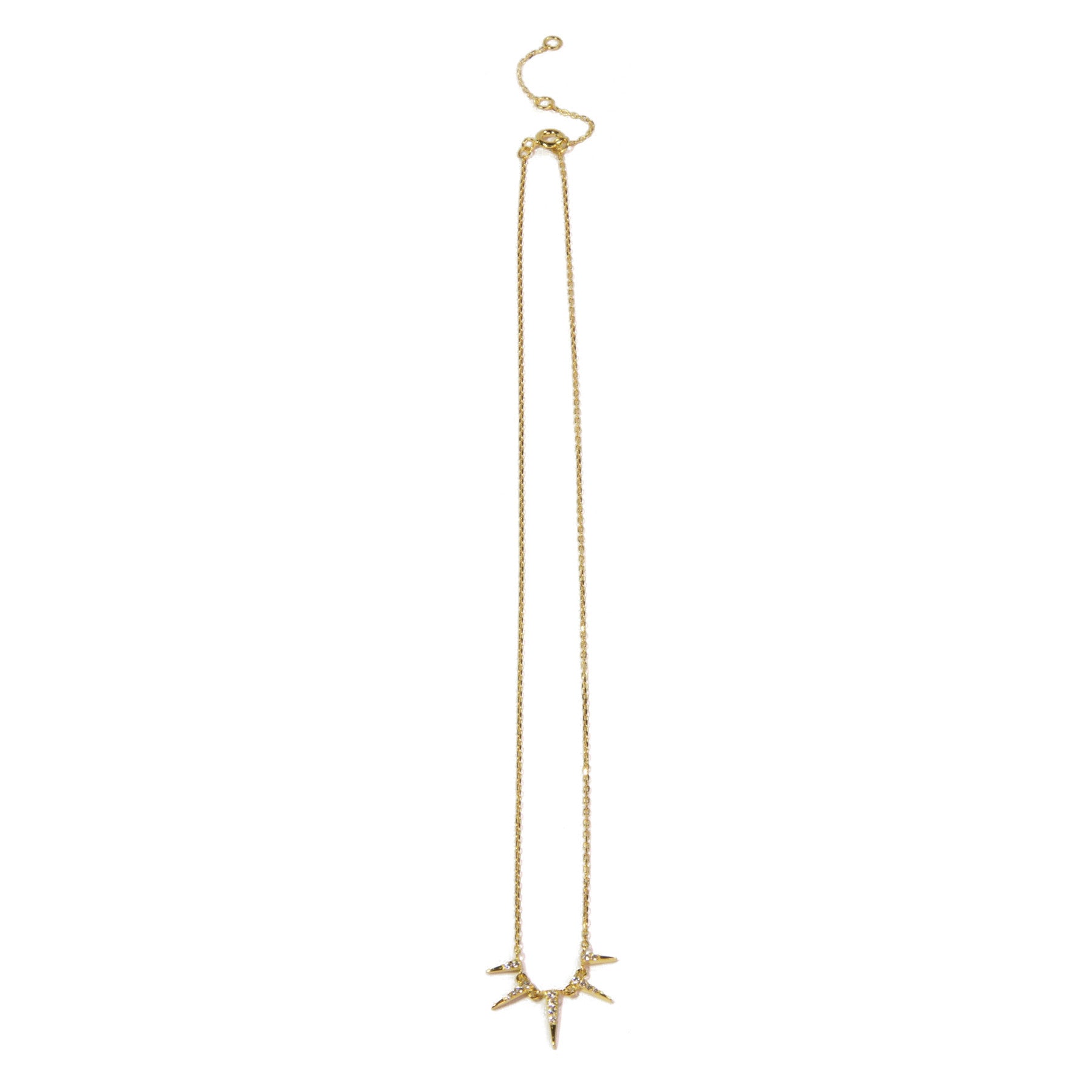 CZ Spike Necklace for Women - Elegant Cubic Zirconia Punk Choker - Perfect for Parties, Gifts & Everyday Fashion