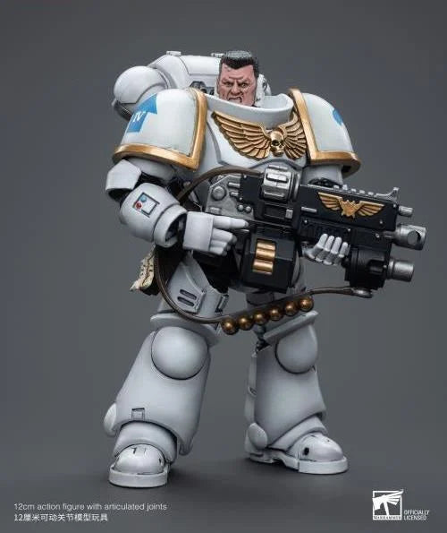 JOYTOY Warhammer 40k Space Marines White Consuls Intercessors Action Figure - Collectible Miniature for Tabletop Gaming, Display & Warhammer 40k Battles