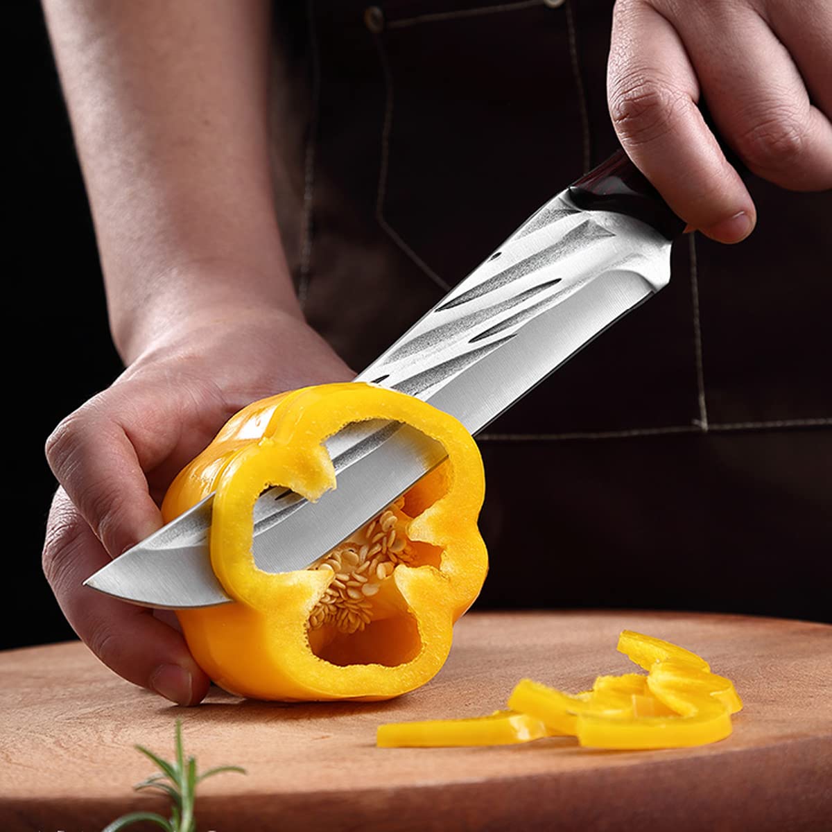 Premium High Carbon Stainless Steel Chef Knife & Boning Knife Set - Professional Kitchen Knives with Ergonomic Handle for Slicing, Carving & Deboning - Perfect for Home Chefs, Butchers & Culinary Enthusiasts