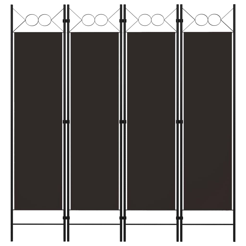 4-Panel Folding Room Divider Screen - 63