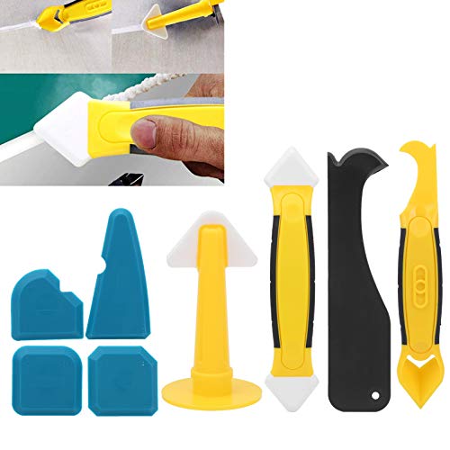 **Professional Caulking Tool Kit - Durable Silicone Sealant Finishing Tool for Grouting, Perfect for Bathroom, Kitchen & Tile Repair**