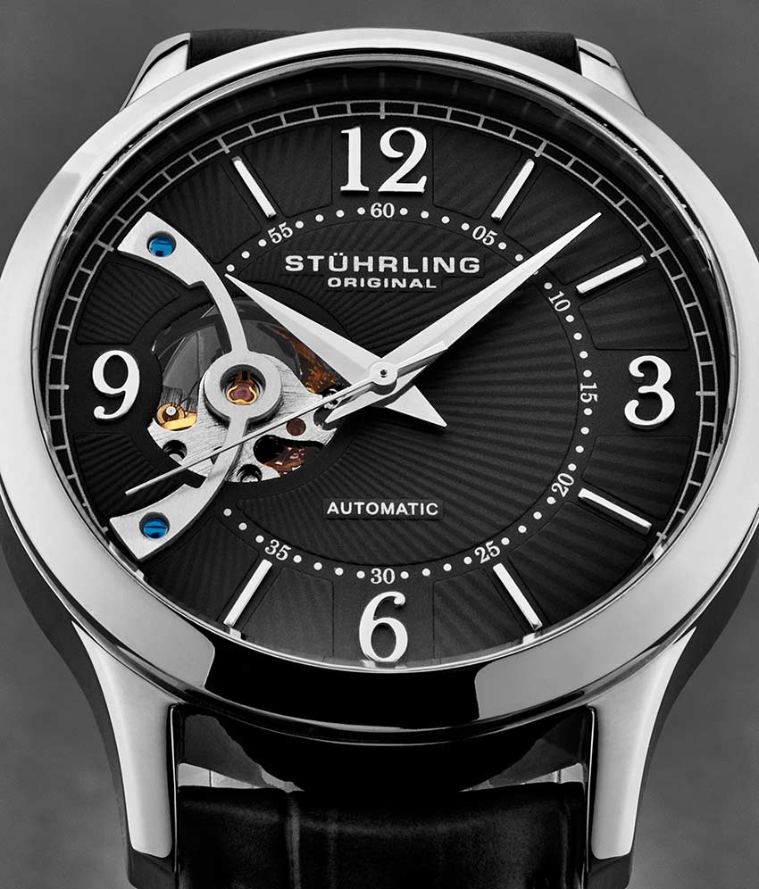 Classique 987 Automatic 40mm Skeleton Watch for Men - Luxury Stainless Steel Mechanical Timepiece with Transparent Dial - Perfect for Business, Formal Events & Gift Giving