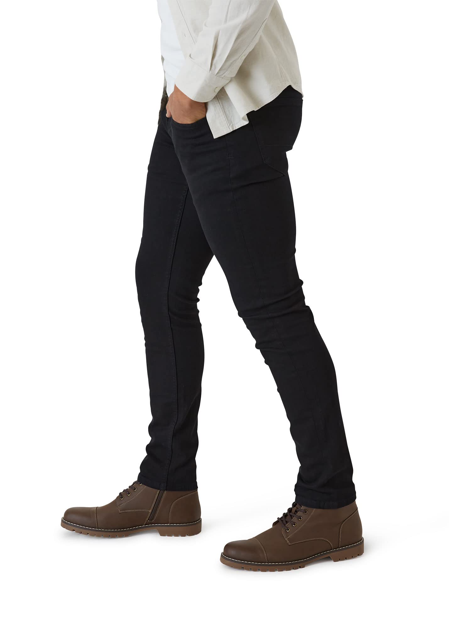 IZOD Men's Slim Fit Comfort Stretch Denim Jeans - Classic Blue Denim Pants with Flexible Fabric for Casual Wear & Everyday Comfort
