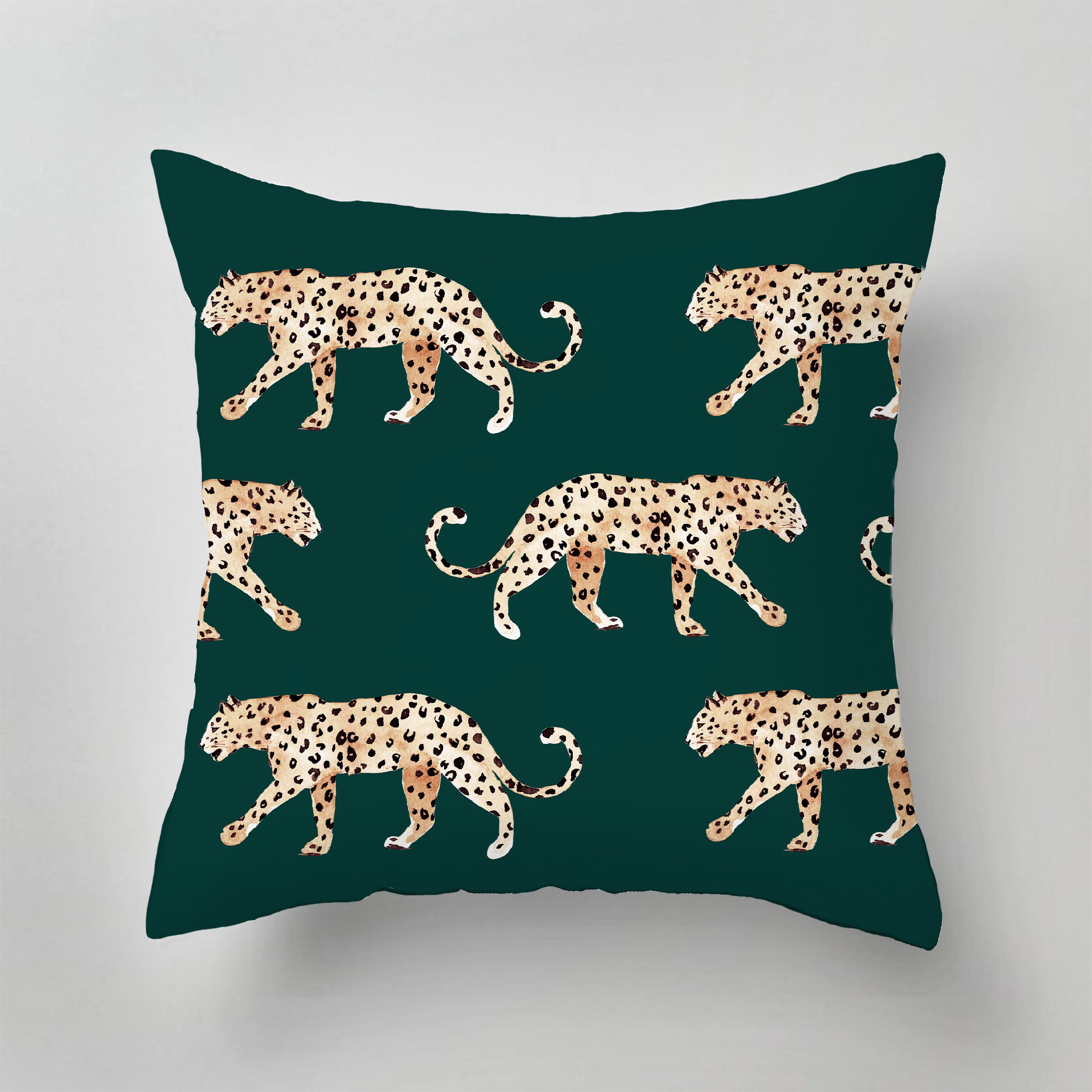 Soft and Cozy Leopard Print Indoor Pillow - Perfect for Sofa, Bed, and Home Decor