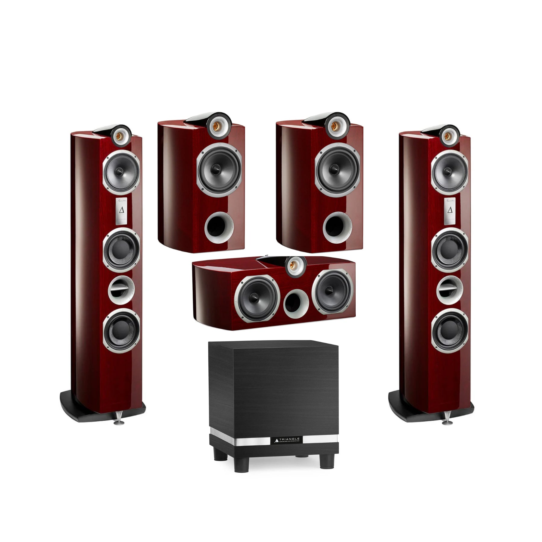 Triangle Signature 5.1 Channel Home Theater System with Dolby Atmos - Premium Surround Sound for Movies, Gaming & Music - Perfect for Living Room & Home Theater Setup