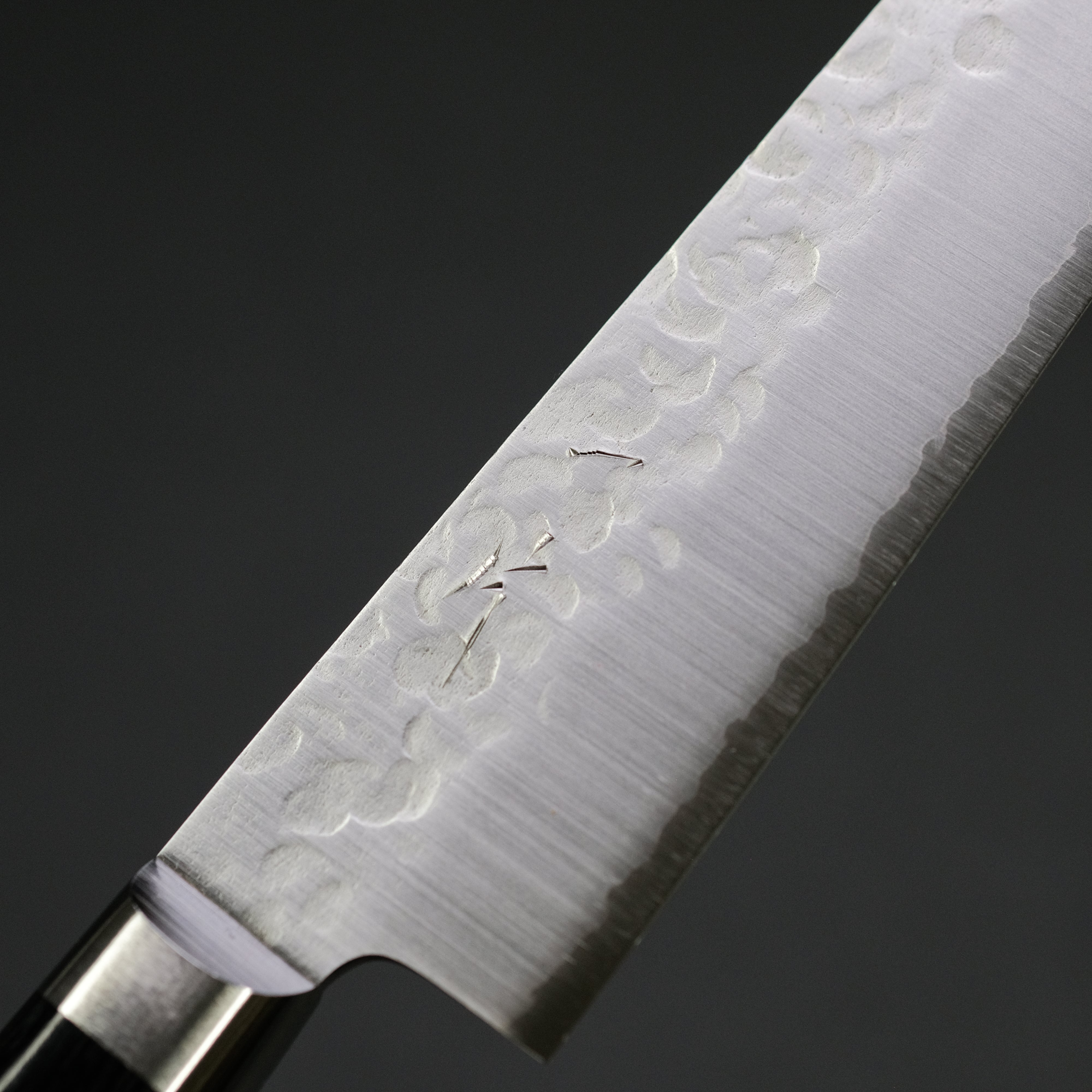 Hitohira T10 Tsuchime Petty Knife 150mm - High Carbon Steel Blade with Pakka Wood Handle - Perfect for Slicing, Peeling & Precision Kitchen Tasks