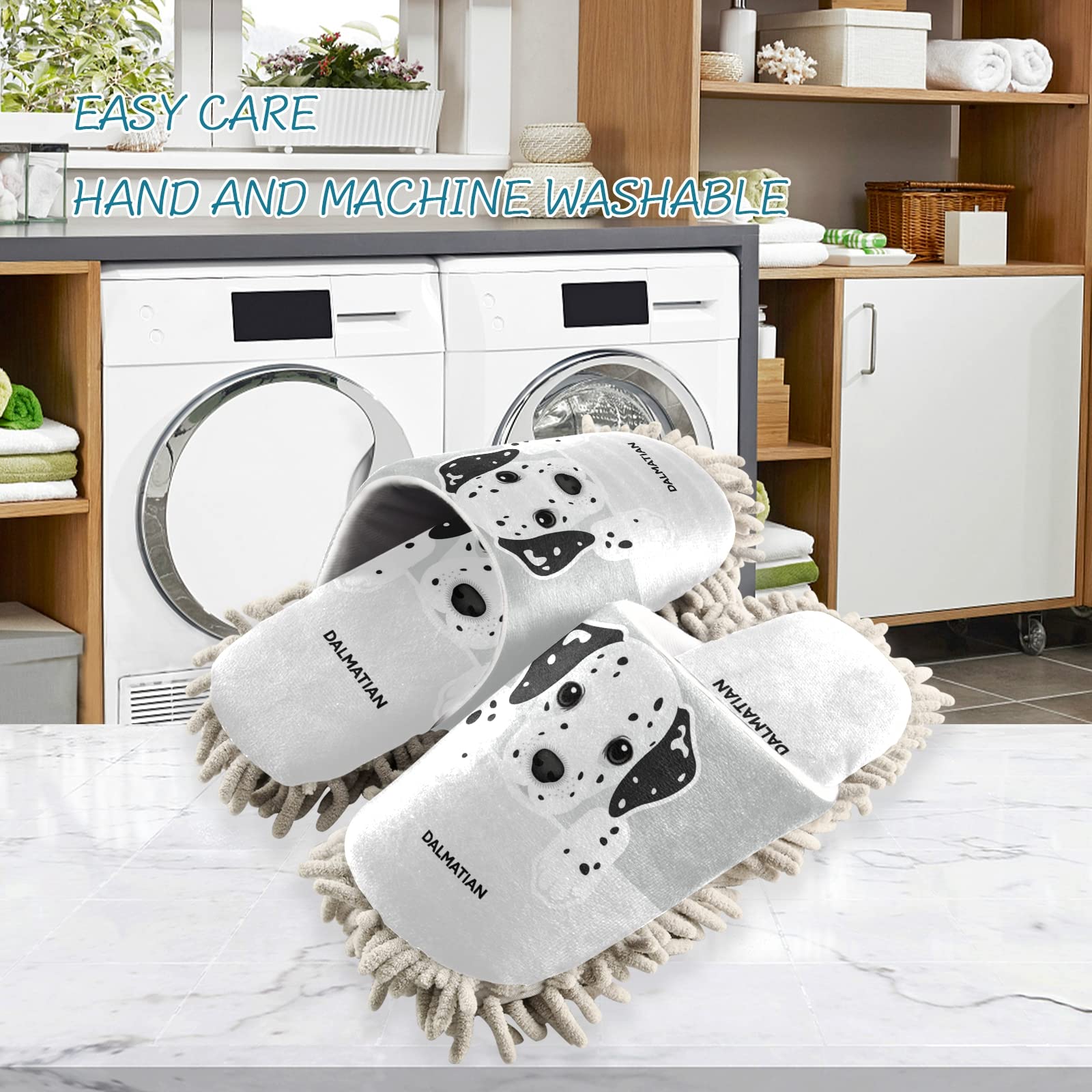 Poeticcity Unisex Cleaning Mop Slippers - Soft House Shoes for Spa, Dusting & Home Cleaning (Size M-L) | Perfect for Indoor Cleaning, Relaxation & Pet Hair Removal