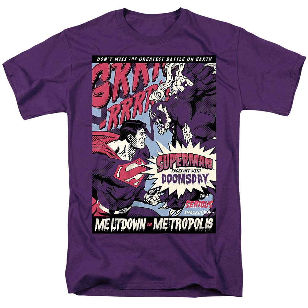 Superman Meltdown Unisex T-Shirt for Men & Women - Comfortable Graphic Tee for Casual Wear, Cosplay & Superhero Fans