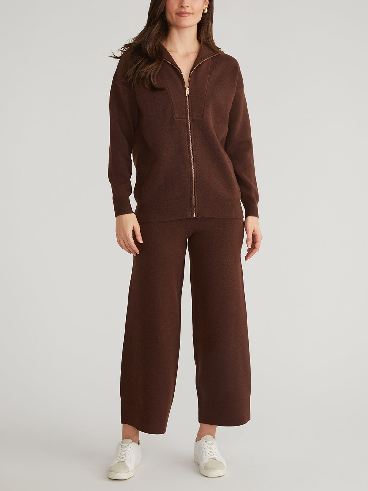 Amanda Women's Zip Front Cardigan - Lightweight Knit Sweater for Casual Wear, Office & Layering | Cozy Fall & Winter Fashion