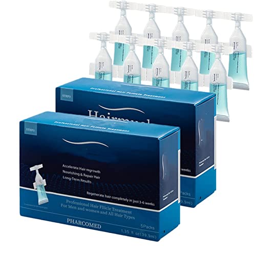 Hairmuch Hair Growth Ampoule Serum Lotion - Anti Hair Loss Treatment for Women & Men | Promotes Thicker, Stronger Hair & Fast Regrowth | 2 Box Set | Perfect for Daily Scalp Care & Hair Restoration