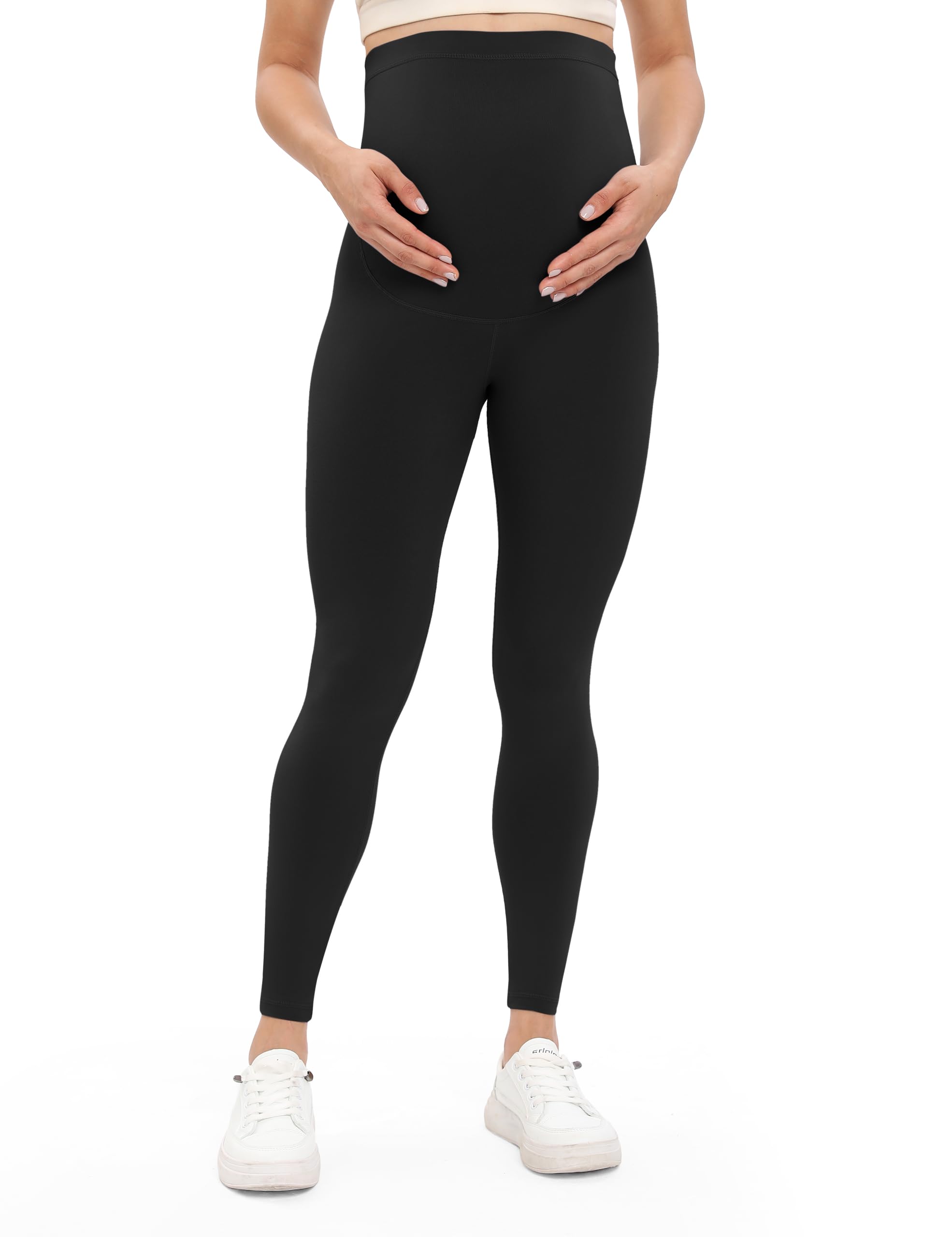 Buttergene Women's Maternity Leggings - Over The Belly Pregnancy Yoga Pants for Workout & Active Wear - Comfortable Stretchy Workout Leggings for Expecting Moms (Perfect for Yoga, Gym, Running & Daily Wear)