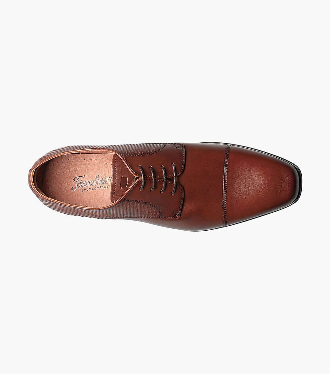 Postino Cap Toe Oxford Dress Shoes for Men - Classic Business Formal & Wedding Leather Shoes - Perfect for Office, Interviews & Special Occasions