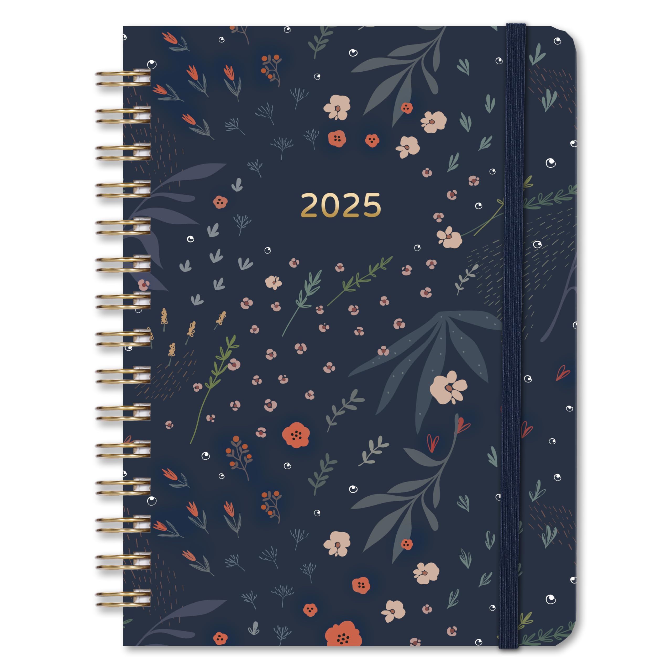 2025 Planner - A5 Weekly Diary 2025 with January to December Layout, Hardcover Organizer with Inner Pocket & Twin-Wire Binding (21.5x15.5cm) - Perfect for Work, School & Personal Planning