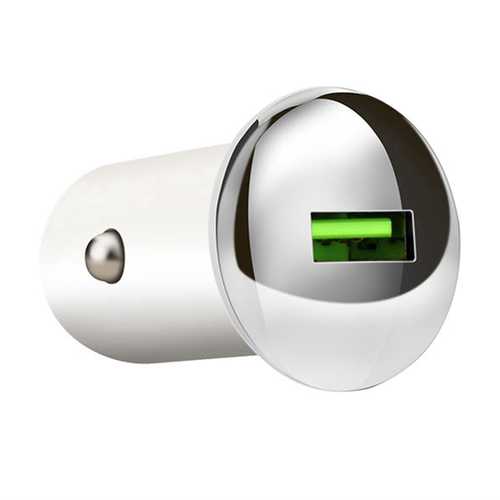 Bakeey QC3.0 Fast Car Charger with LED Indicator - Compatible with iPhone X/8 Plus, OnePlus 5T, Redmi 5 Plus, Huawei Mate 10 Pro, Samsung Galaxy S9+ - Perfect for Road Trips & Daily Commuting