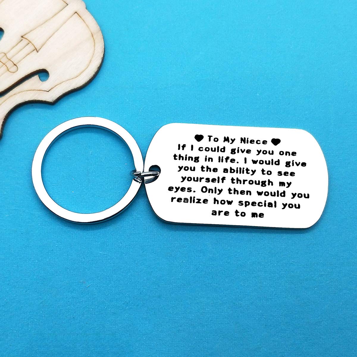 Xiahuyu Christmas Keychain - Perfect Gift for Niece Birthday, Graduation, Wedding, Mother's Day & Thanksgiving - Thoughtful Present from Aunt/Uncle - Great for Everyday Use, Key Organization & Special Occasions