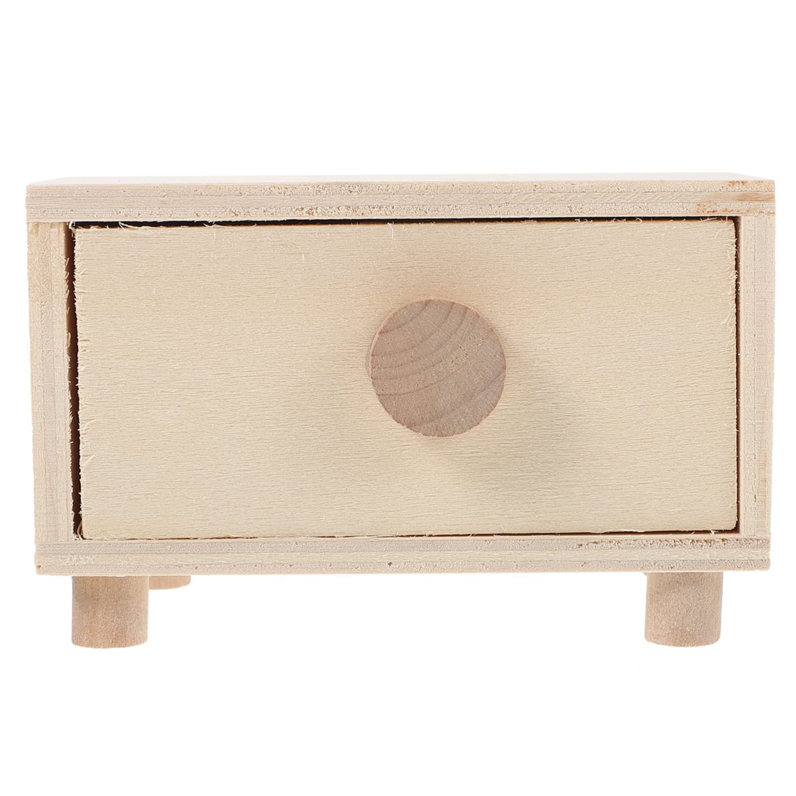 Unfinished Wooden Jewelry Drawer Box Set of 3 - Natural DIY Craft Storage Organizer for Rings, Necklaces & Small Treasures - Perfect for Home Decor, Gift Wrapping & Craft Room Organization
