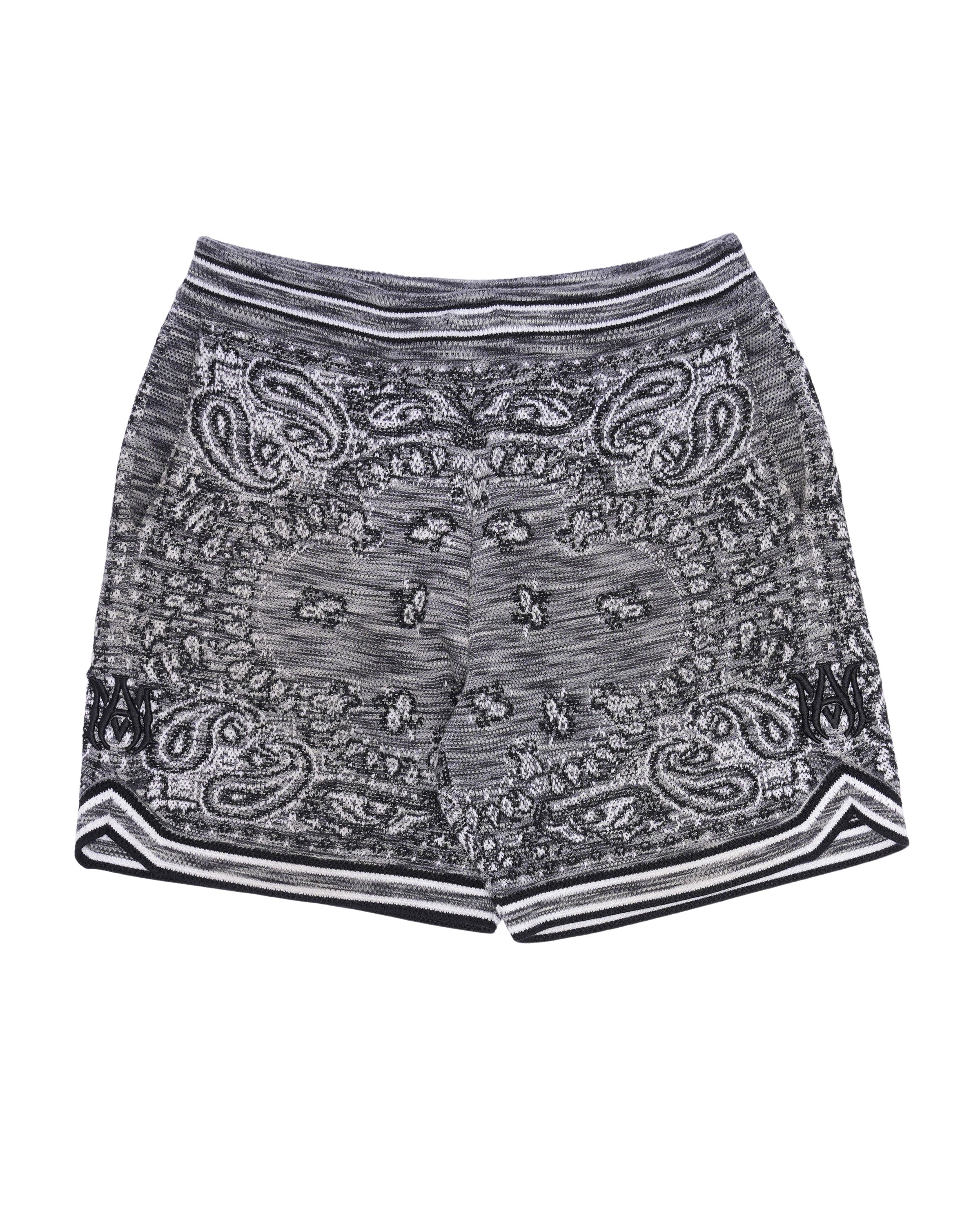 Stylish Bandana Print Knit Shorts for Women - Comfortable Summer Casual Wear - Perfect for Beach, Yoga, and Outdoor Activities