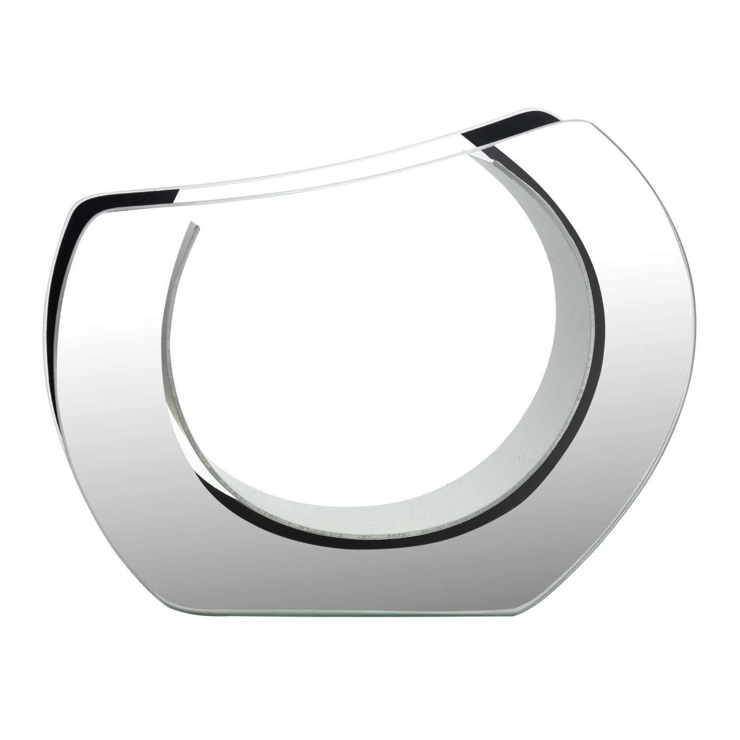 Royal Imports Round Angled Glass Flower Vase - 9.25